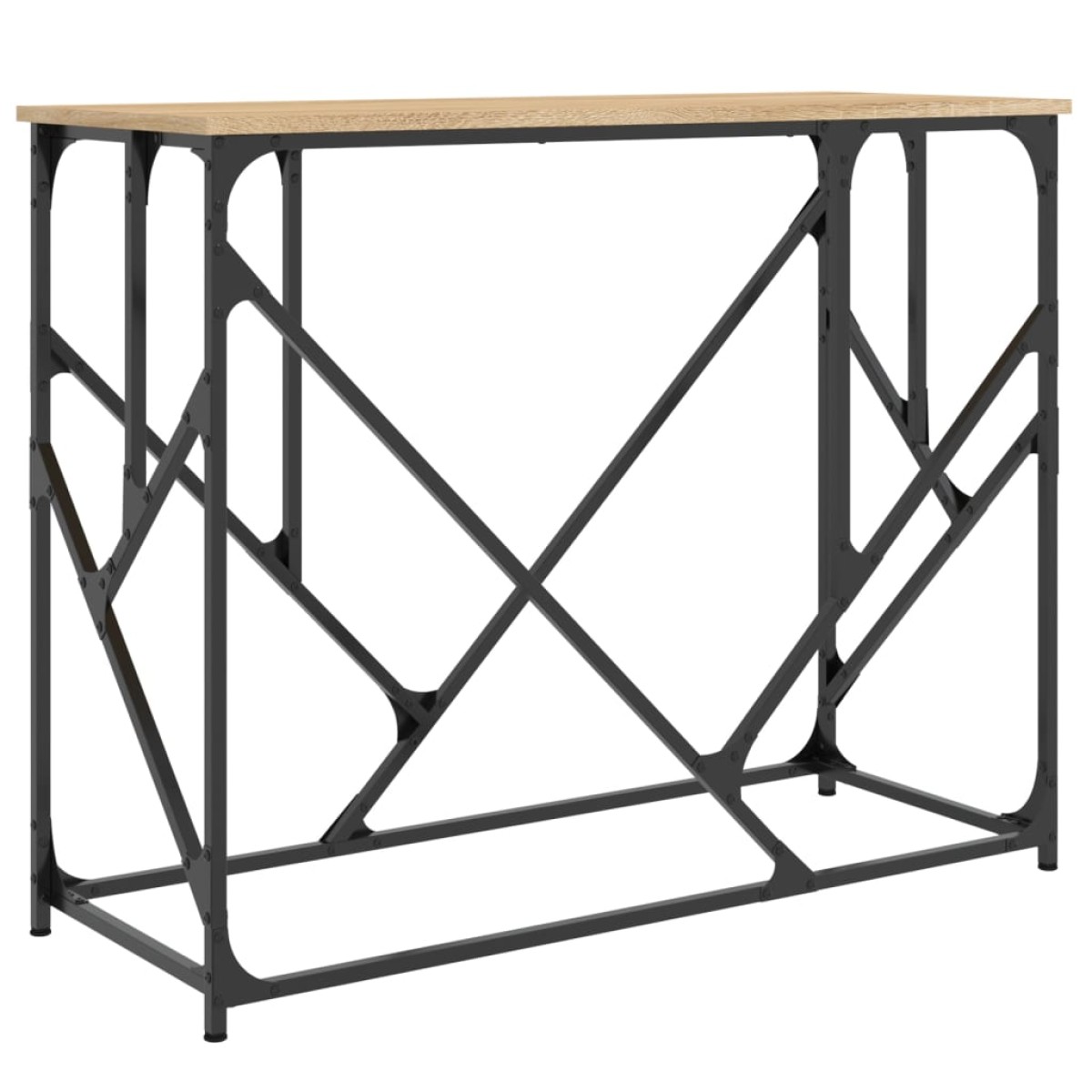 vidaXL Τραπέζι Κονσόλα Sonoma Δρυς 100x40x80 εκ. Επεξεργασμένο Ξύλο