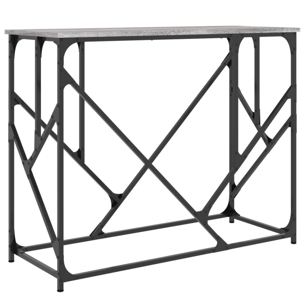 vidaXL Τραπέζι Κονσόλα Γκρι Sonoma 100x40x80 εκ. Επεξεργασμένο Ξύλο