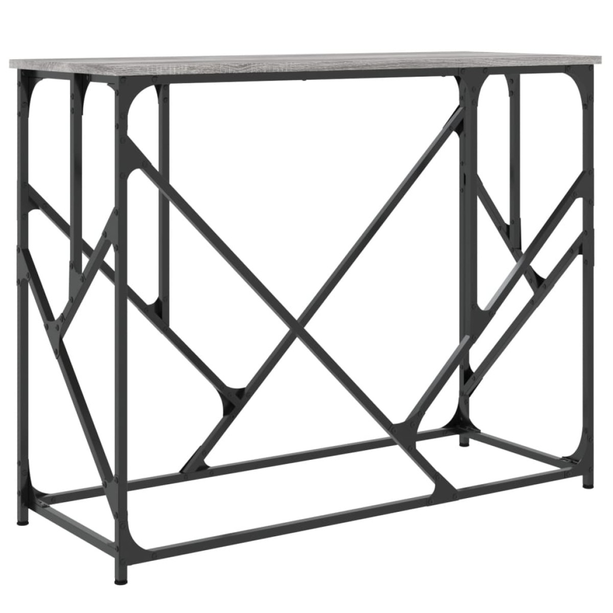 vidaXL Τραπέζι Κονσόλα Γκρι Sonoma 100x40x80 εκ. Επεξεργασμένο Ξύλο
