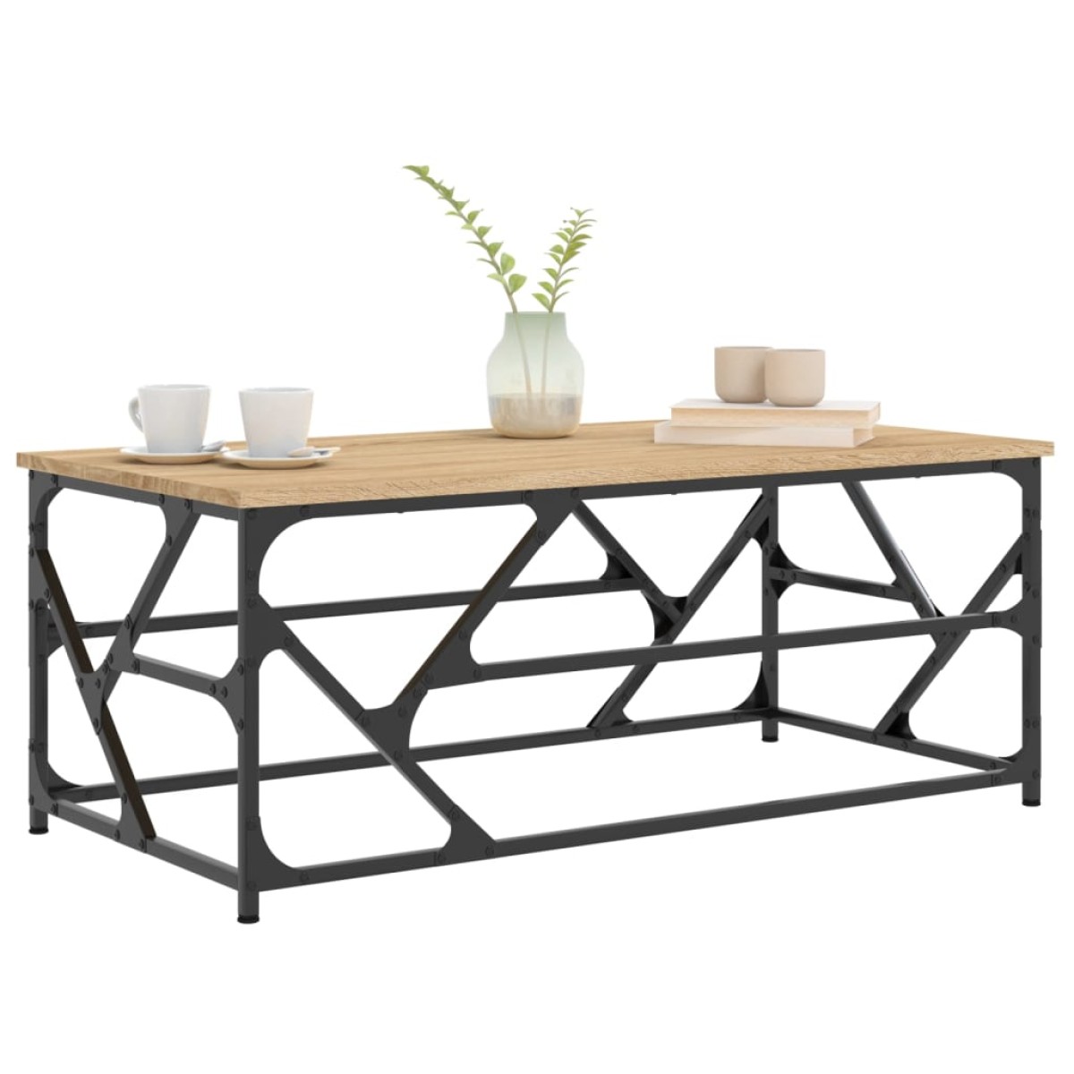 vidaXL Τραπεζάκι Σαλονιού Sonoma Δρυς 100x50x40 εκ. Επεξεργασμένο Ξύλο