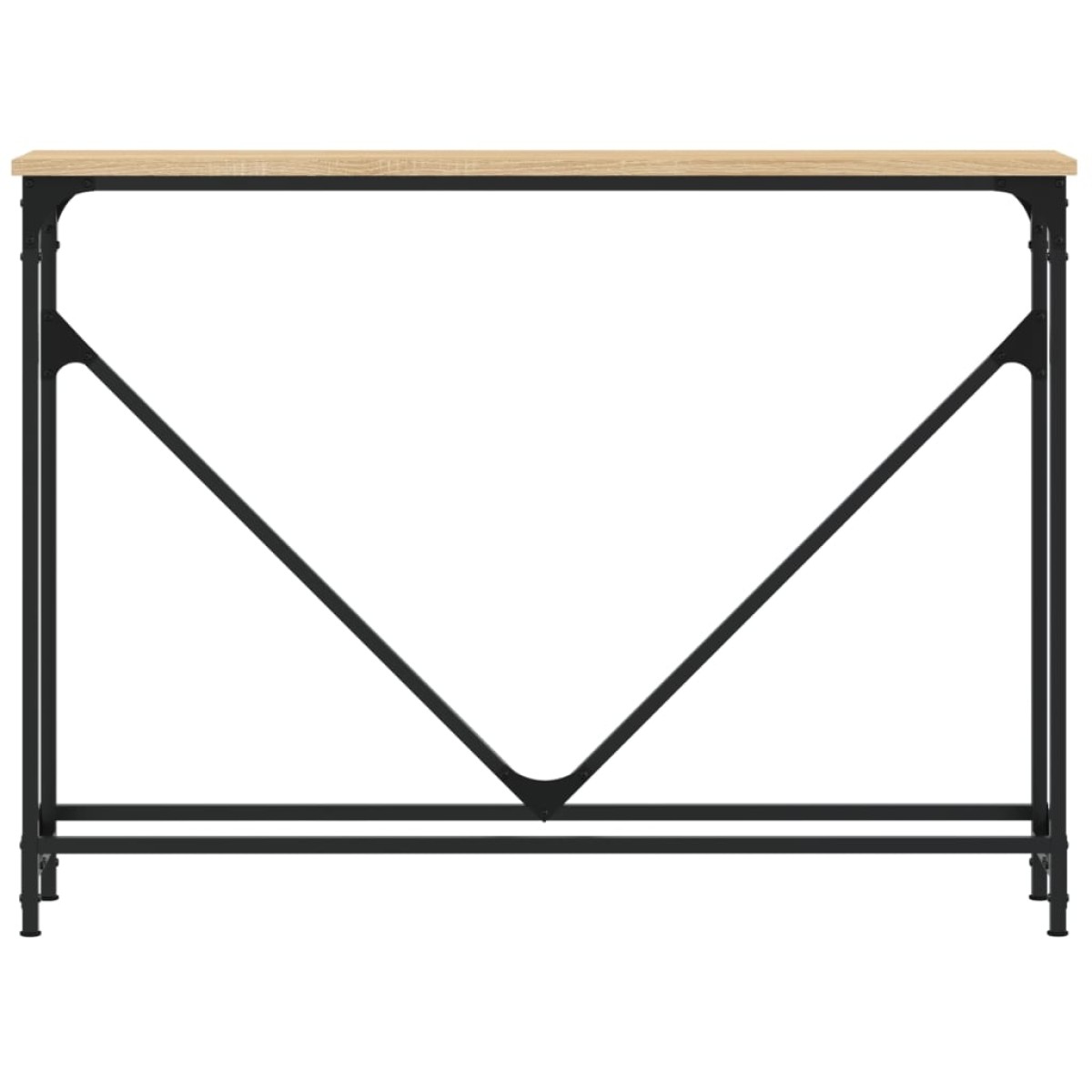 vidaXL Τραπέζι Κονσόλα Sonoma Δρυς 102x22,5x75 εκ. Επεξεργασμένο Ξύλο