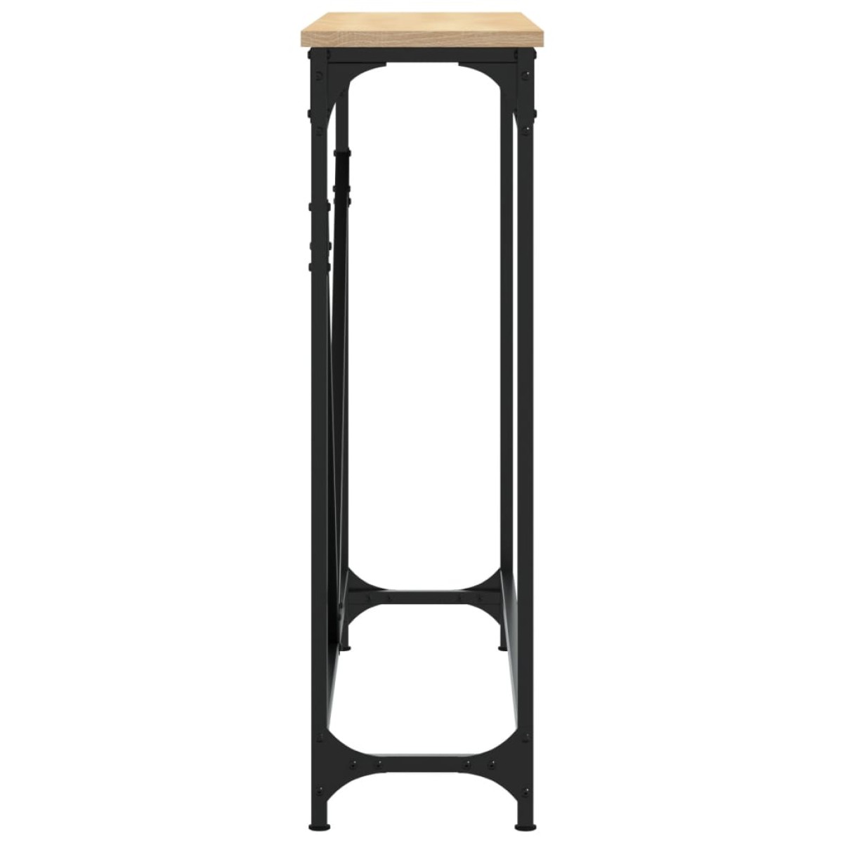 vidaXL Τραπέζι Κονσόλα Sonoma Δρυς 102x22,5x75 εκ. Επεξεργασμένο Ξύλο