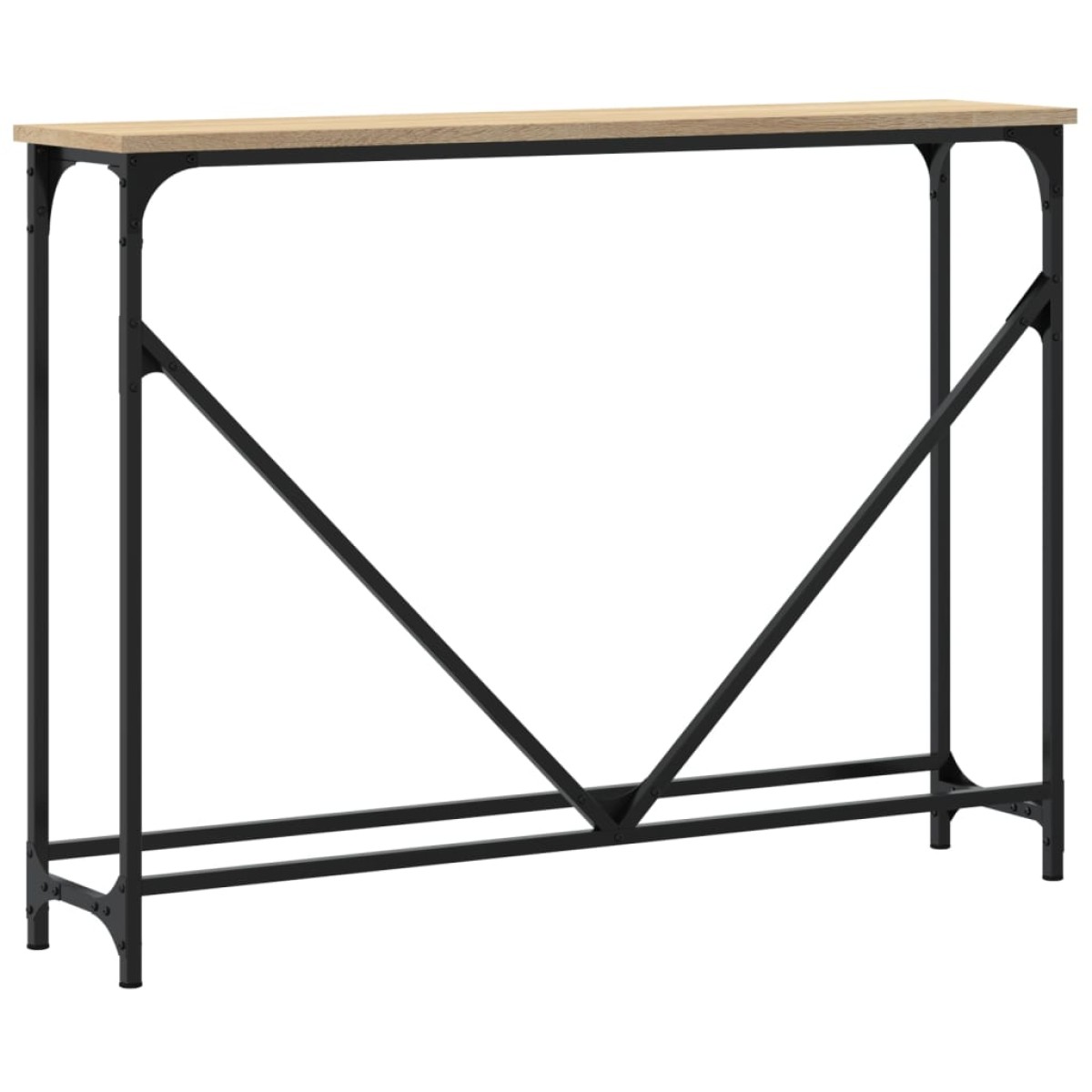 vidaXL Τραπέζι Κονσόλα Sonoma Δρυς 102x22,5x75 εκ. Επεξεργασμένο Ξύλο
