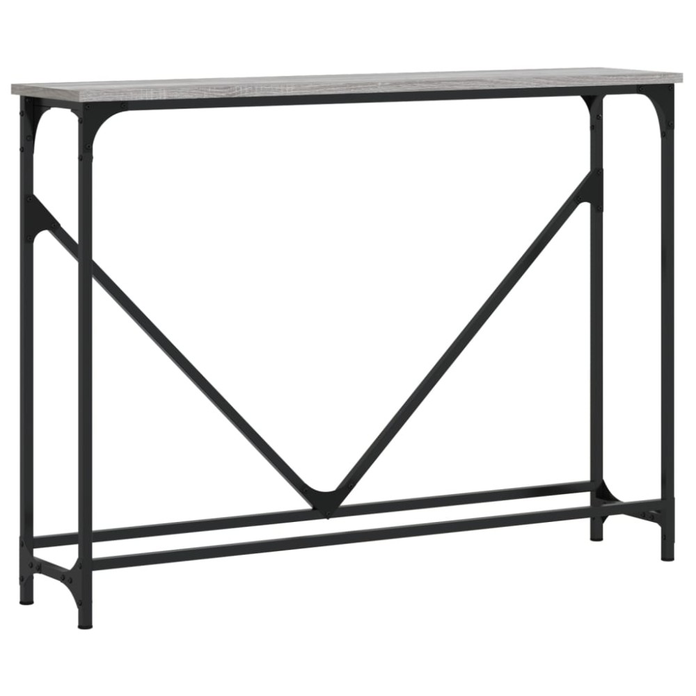 vidaXL Τραπέζι Κονσόλα Γκρι Sonoma 102 x 22,5 x 75 εκ. Επεξεργ. Ξύλο