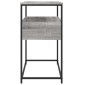 vidaXL Τραπέζι Κονσόλα Γκρι Sonoma 75x40x75 εκ. Επεξεργασμένο Ξύλο