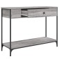 vidaXL Τραπέζι Κονσόλα Γκρι Sonoma 100x34,5x75 εκ. Επεξεργασμένο Ξύλο
