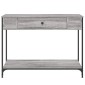 vidaXL Τραπέζι Κονσόλα Γκρι Sonoma 100x34,5x75 εκ. Επεξεργασμένο Ξύλο