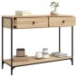 vidaXL Τραπέζι Κονσόλα Sonoma Δρυς 100x34,5x75 εκ. Επεξεργασμένο Ξύλο
