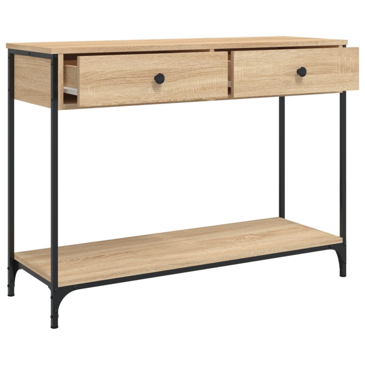vidaXL Τραπέζι Κονσόλα Sonoma Δρυς 100x34,5x75 εκ. Επεξεργασμένο Ξύλο
