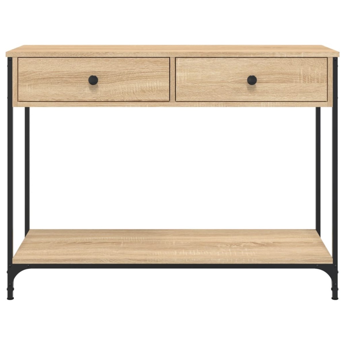 vidaXL Τραπέζι Κονσόλα Sonoma Δρυς 100x34,5x75 εκ. Επεξεργασμένο Ξύλο
