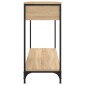 vidaXL Τραπέζι Κονσόλα Sonoma Δρυς 100x34,5x75 εκ. Επεξεργασμένο Ξύλο