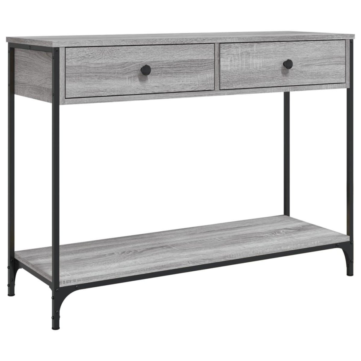 vidaXL Τραπέζι Κονσόλα Γκρι Sonoma 100x34,5x75 εκ. Επεξεργασμένο Ξύλο