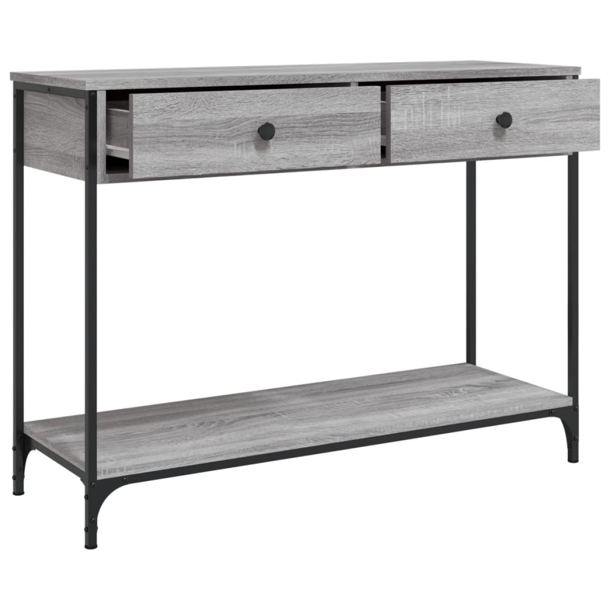 vidaXL Τραπέζι Κονσόλα Γκρι Sonoma 100x34,5x75 εκ. Επεξεργασμένο Ξύλο