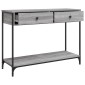 vidaXL Τραπέζι Κονσόλα Γκρι Sonoma 100x34,5x75 εκ. Επεξεργασμένο Ξύλο