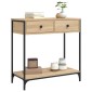 vidaXL Τραπέζι Κονσόλα Sonoma Δρυς 75x34,5x75 εκ. Επεξεργασμένο Ξύλο