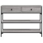 vidaXL Τραπέζι Κονσόλα Γκρι Sonoma 100x25x75 εκ. Επεξεργασμένο Ξύλο