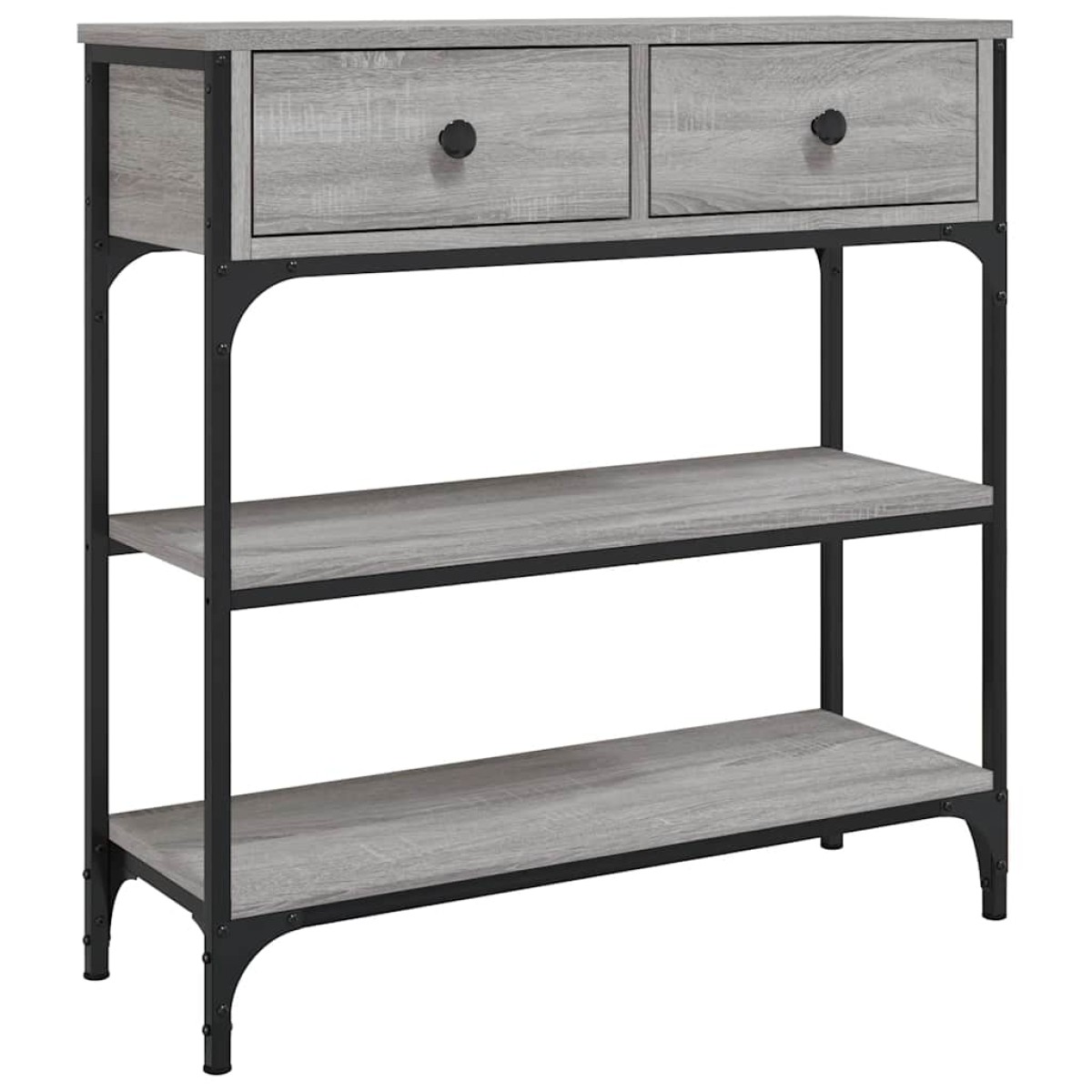 vidaXL Τραπέζι Κονσόλα Γκρι Sonoma 72,5x25x75 εκ. Επεξεργασμένο Ξύλο