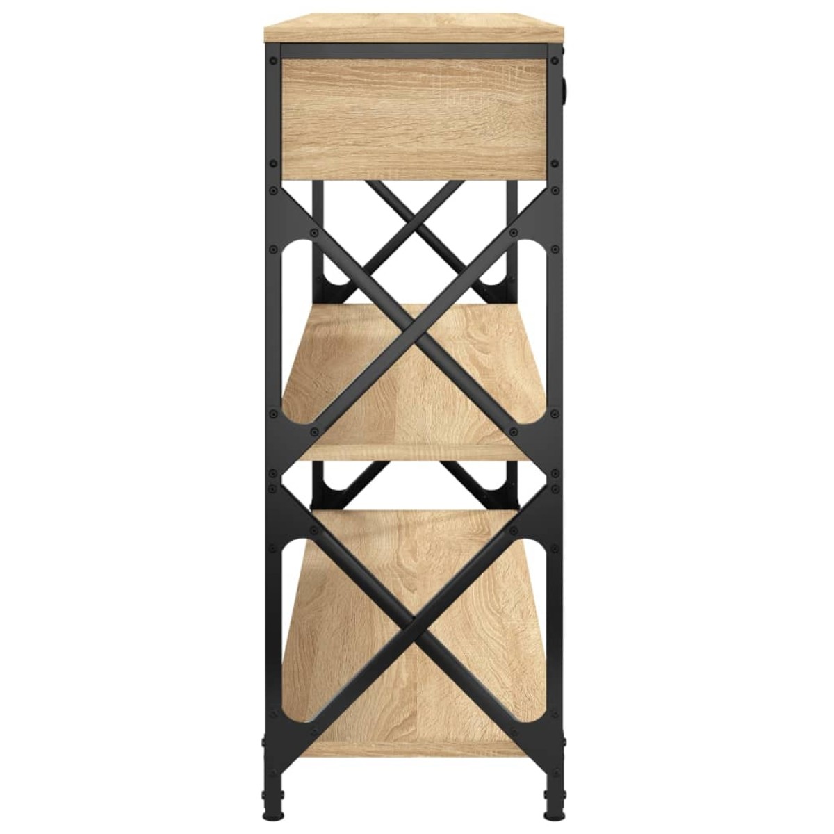 vidaXL Τραπέζι Κονσόλα Sonoma Δρυς 100x28x75 εκ. Επεξεργασμένο Ξύλο