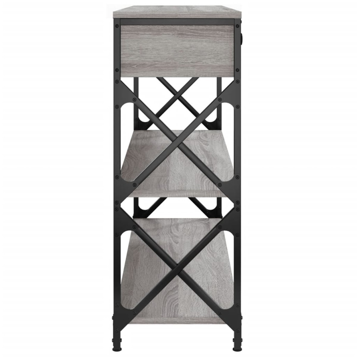 vidaXL Τραπέζι Κονσόλα Γκρι Sonoma 100x28x75 εκ. Επεξεργασμένο Ξύλο