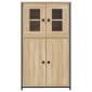 vidaXL Ντουλάπι Sonoma Δρυς 62 x 32 x 106,5 εκ.από Επεξεργασμένο Ξύλο