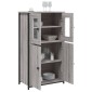 vidaXL Ντουλάπι Γκρι Sonoma 62x32x106,5 εκ. από Επεξεργασμένο Ξύλο
