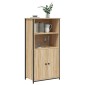 vidaXL Ντουλάπι Sonoma Δρυς 62x36x121,5 εκ. από Επεξεργασμένο Ξύλο