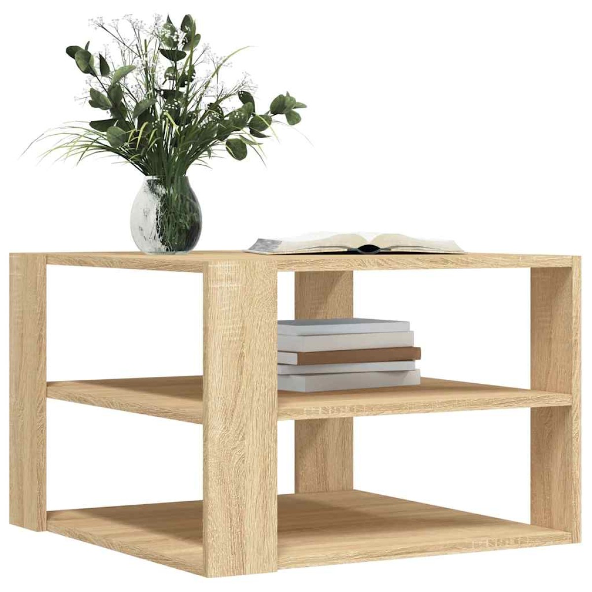 vidaXL Τραπεζάκι Σαλονιού Sonoma Δρυς 59,5x59,5x40 εκ. Επεξεργ. Ξύλο