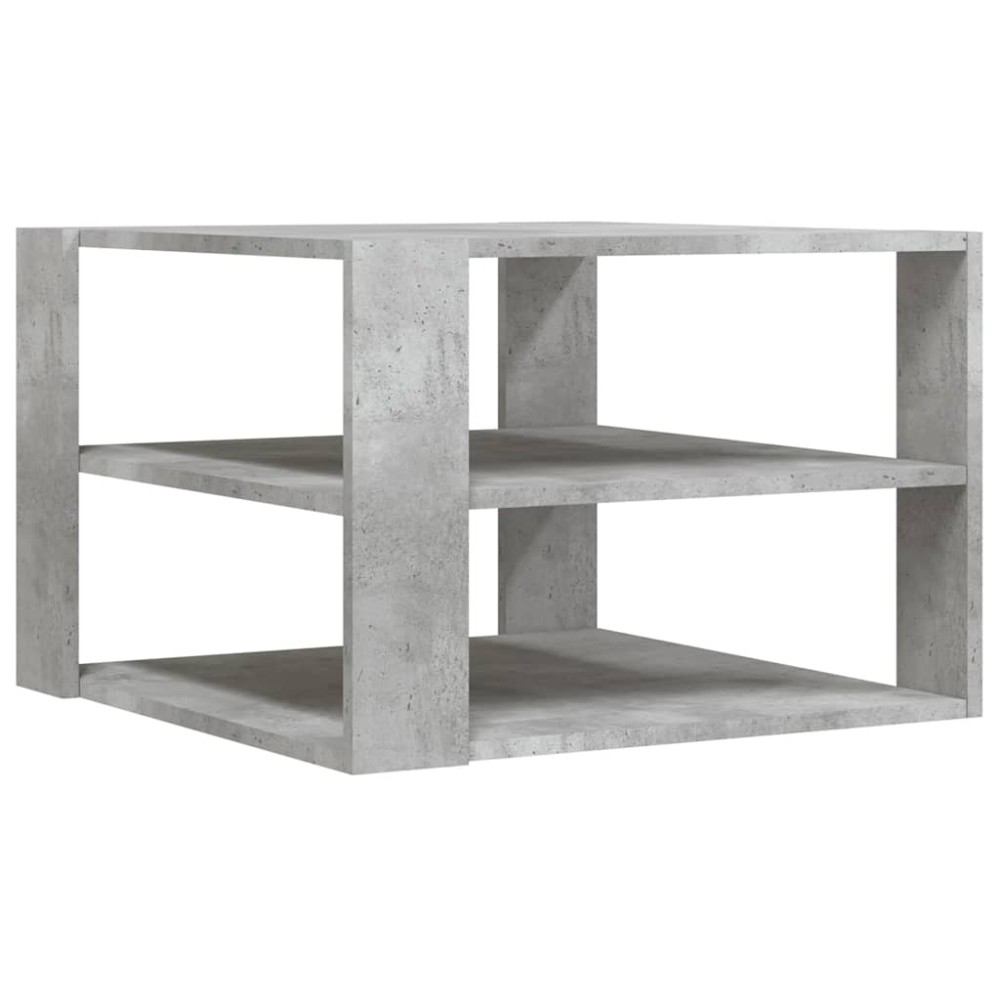 vidaXL Τραπεζάκι Σαλονιού Γκρι Σκυρ. 58x58x40 εκ. Επεξεργ. Ξύλο