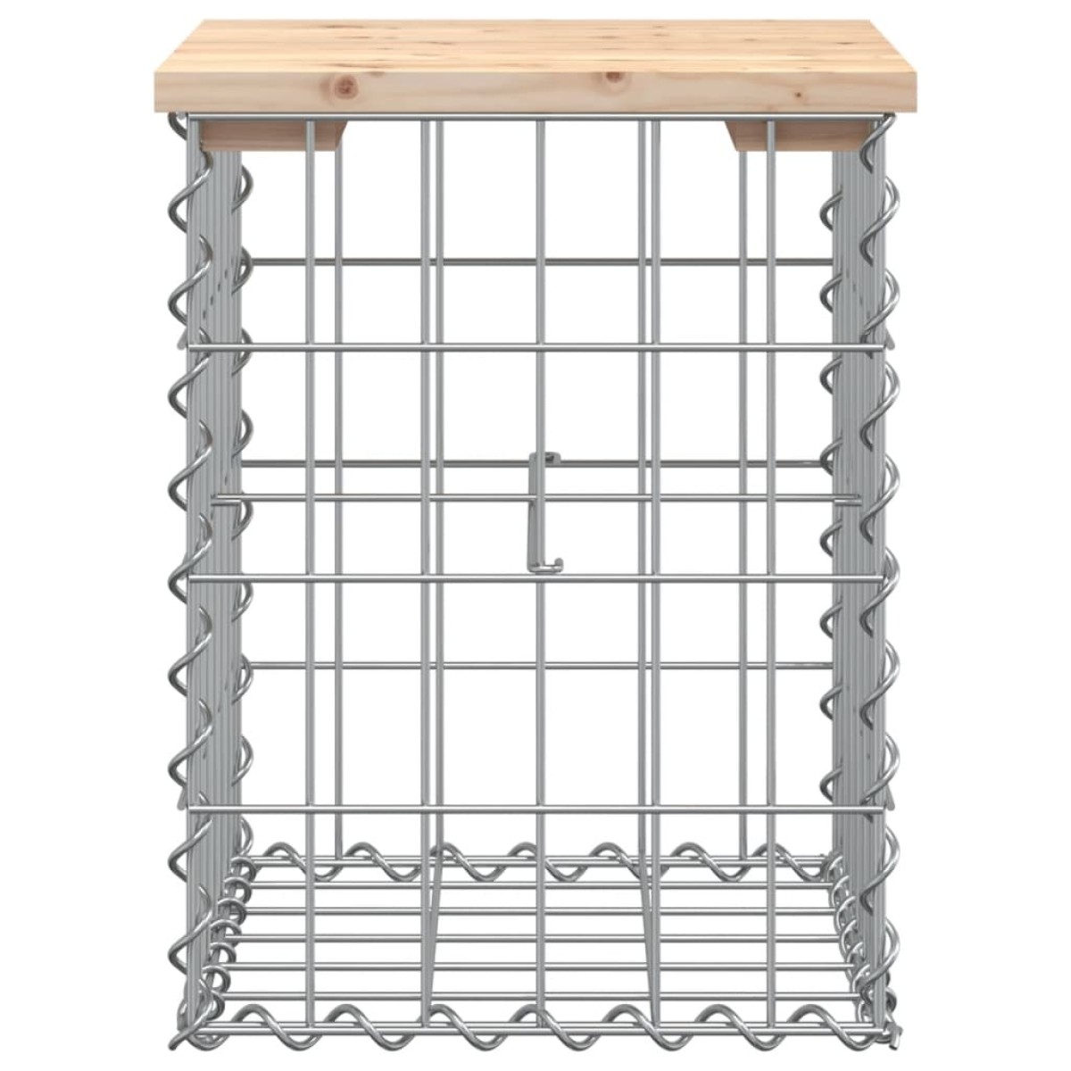 vidaXL Παγκάκι Κήπου Συρματοκιβώτιο 33x31x42 εκ. από Μασίφ Ξύλο Πεύκου