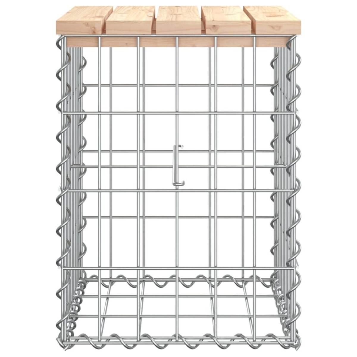 vidaXL Παγκάκι Κήπου Συρματοκιβώτιο 33x31x42 εκ. από Μασίφ Ξύλο Πεύκου