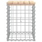 vidaXL Παγκάκι Κήπου Συρματοκιβώτιο 33x31x42 εκ. από Μασίφ Ξύλο Πεύκου