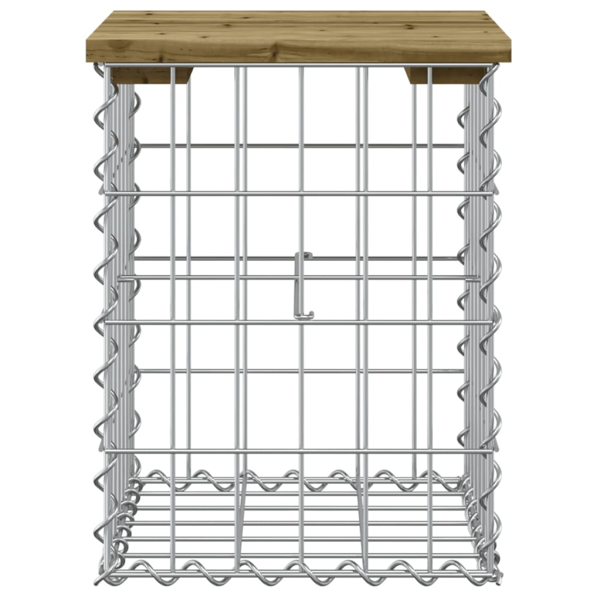 vidaXL Παγκάκι Κήπου Συρματοκιβώτιο 33x31x42 εκ. Εμποτ. Ξύλο Πεύκου