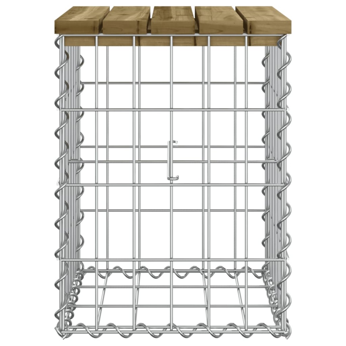 vidaXL Παγκάκι Κήπου Συρματοκιβώτιο 33x31x42 εκ. Εμποτ. Ξύλο Πεύκου