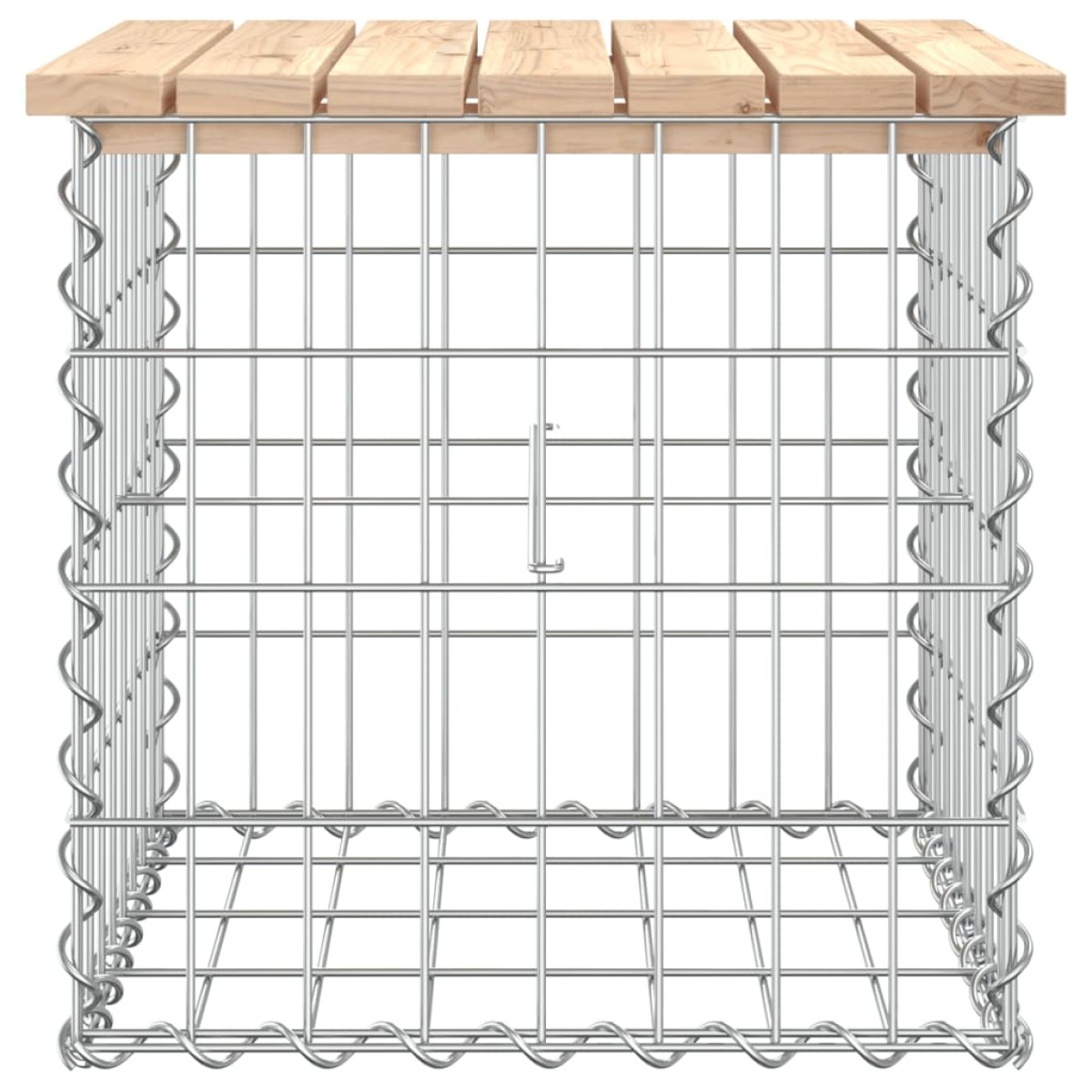 vidaXL Παγκάκι Κήπου Συρματοκιβώτιο 43x44x42 εκ. από Μασίφ Ξύλο Πεύκου