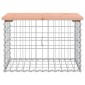 vidaXL Πάγκος Κήπου Συρματοκιβώτιο 63 x 44 x 42 εκ. Μασίφ Ψευδοτσούγκα