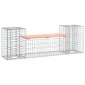 vidaXL Παγκάκι Συρματοκιβώτιο 183x41x60,5 εκ. Μασίφ Ξύλο Ψευδοτσούγκας