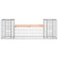 vidaXL Παγκάκι Συρματοκιβώτιο 183x41x60,5 εκ. Μασίφ Ξύλο Ψευδοτσούγκας