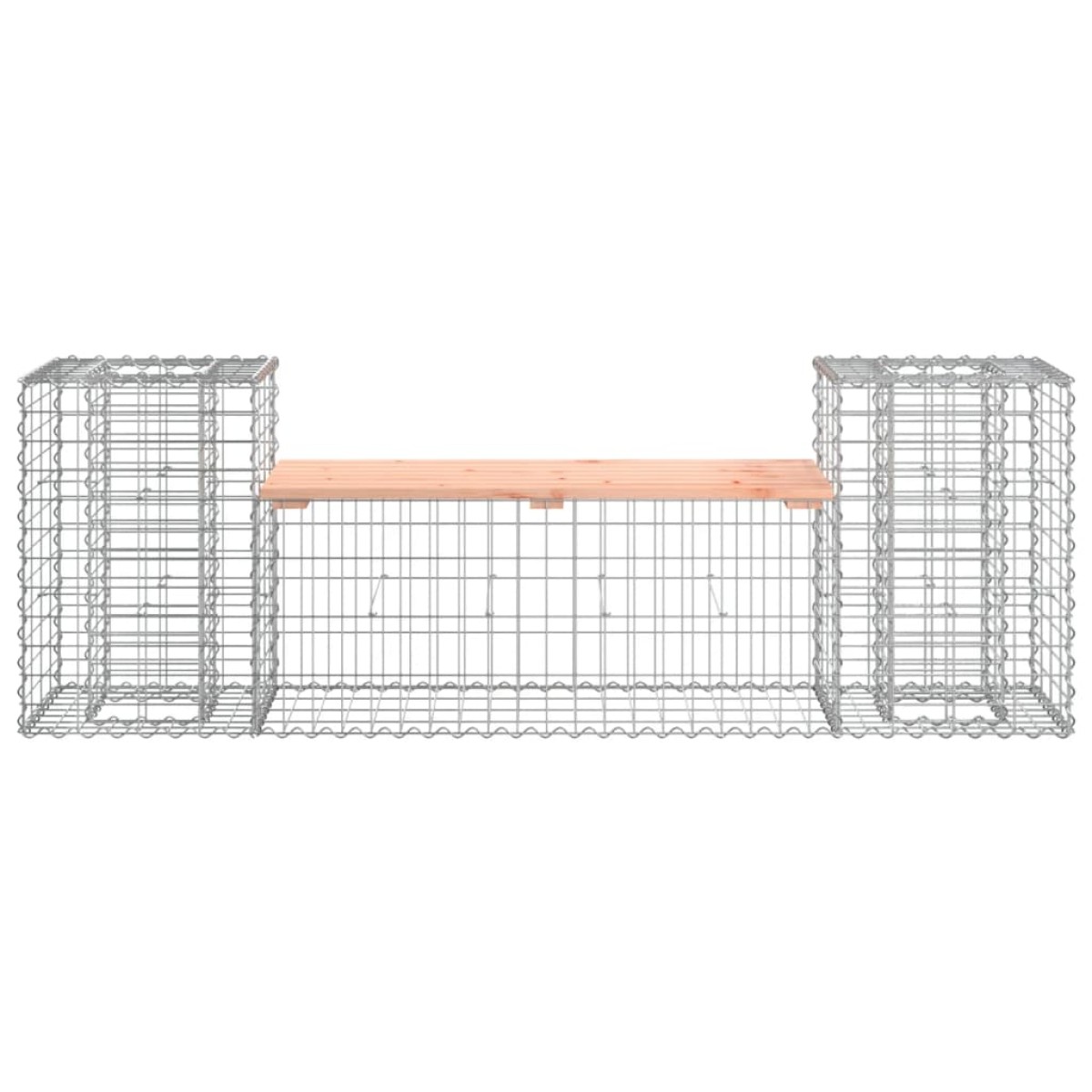 vidaXL Παγκάκι Συρματοκιβώτιο 183x41x60,5 εκ. Μασίφ Ξύλο Ψευδοτσούγκας