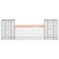 vidaXL Παγκάκι Συρματοκιβώτιο 183x41x60,5 εκ. Μασίφ Ξύλο Ψευδοτσούγκας