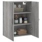 vidaXL Ντουλάπι Επιτοίχιο Γκρι Sonoma 69,5 x 34 x 90 εκ. Επεξεργ. Ξύλο