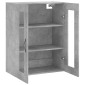 vidaXL Ντουλάπι Επιτοίχιο Γκρι Σκυροδεμ. 69,5x34x90 εκ. Επεξεργ. Ξύλο