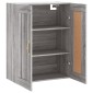 vidaXL Ντουλάπι Επιτοίχιο Γκρι Sonoma 69,5 x 34 x 90 εκ. Επεξεργ. Ξύλο