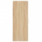 vidaXL Ντουλάπι Τοίχου Sonoma Δρυς 34,5 x 34 x 90 εκ. Επεξεργ. Ξύλο