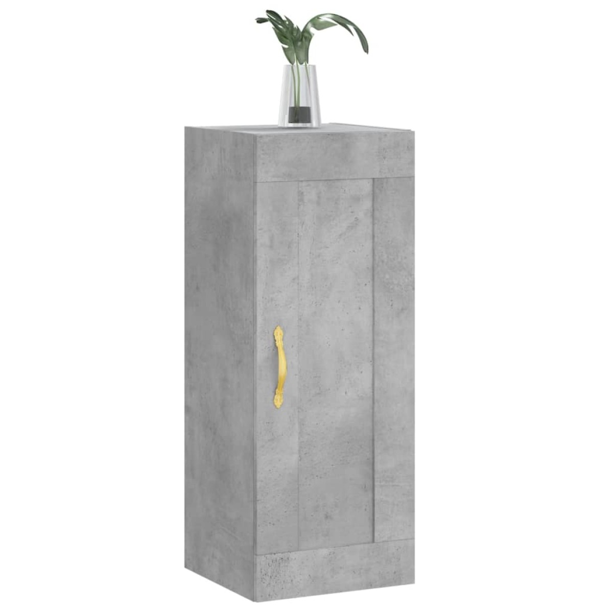 vidaXL Ντουλάπι Τοίχου Γκρι Σκυροδέματος 34,5x34x90 εκ. Επεξεργ. Ξύλο