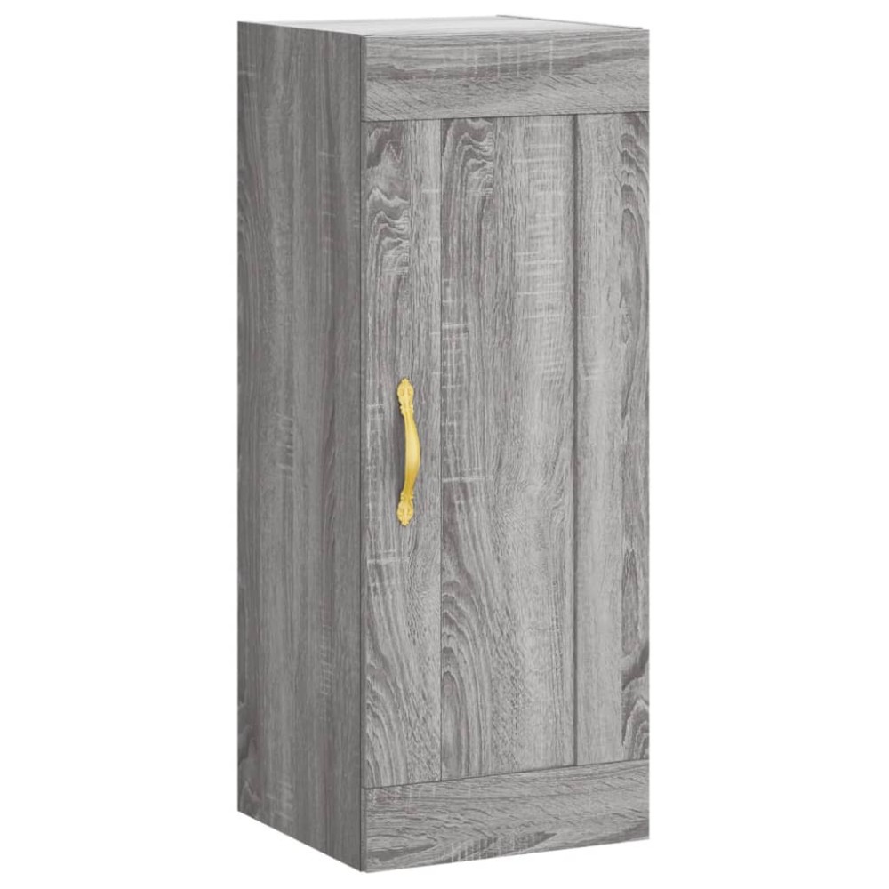 vidaXL Ντουλάπι Τοίχου Γκρι Sonoma 34,5 x 34 x 90 εκ. Επεξεργ. Ξύλο