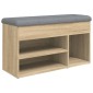 vidaXL Παπουτσοθήκη Sonoma Δρυς 82x32x45,5 εκ. από Επεξεργασμένο Ξύλο