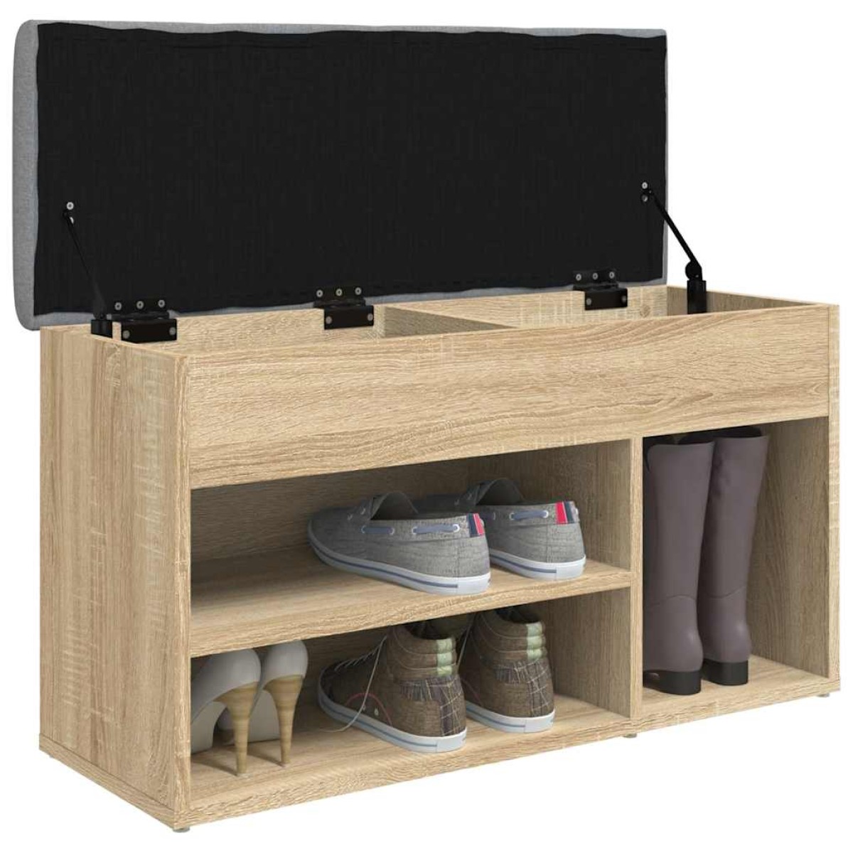 vidaXL Παπουτσοθήκη Sonoma Δρυς 82x32x45,5 εκ. από Επεξεργασμένο Ξύλο