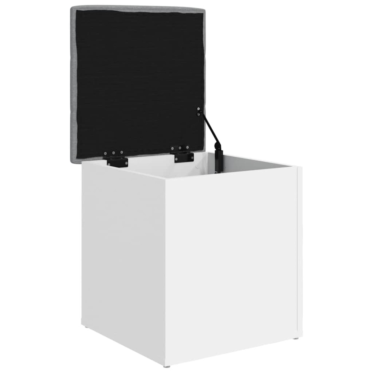 vidaXL Παγκάκι Αποθήκευσης Λευκό 42 x 42 x 45 εκ. από Επεξεργ. Ξύλο