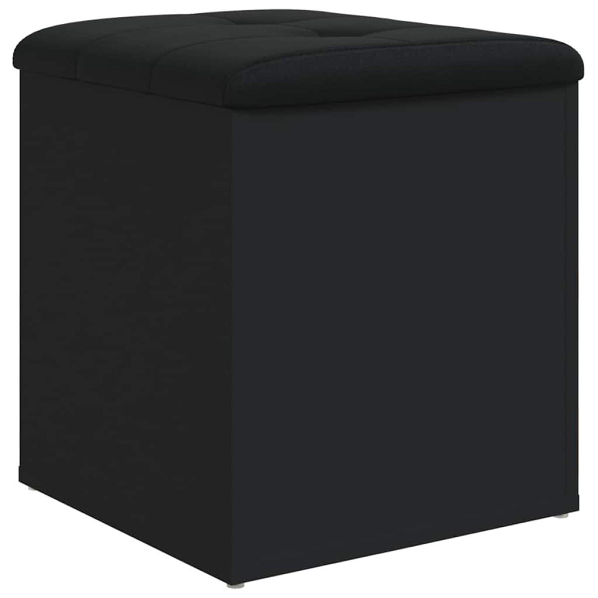 vidaXL Παγκάκι Αποθήκευσης Μαύρο 42x42x45 εκ. από Επεξεργασμένο Ξύλο
