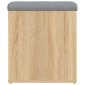 vidaXL Παγκάκι Αποθήκευσης Sonoma Δρυς 42x42x45 εκ. Επεξεργασμένο Ξύλο